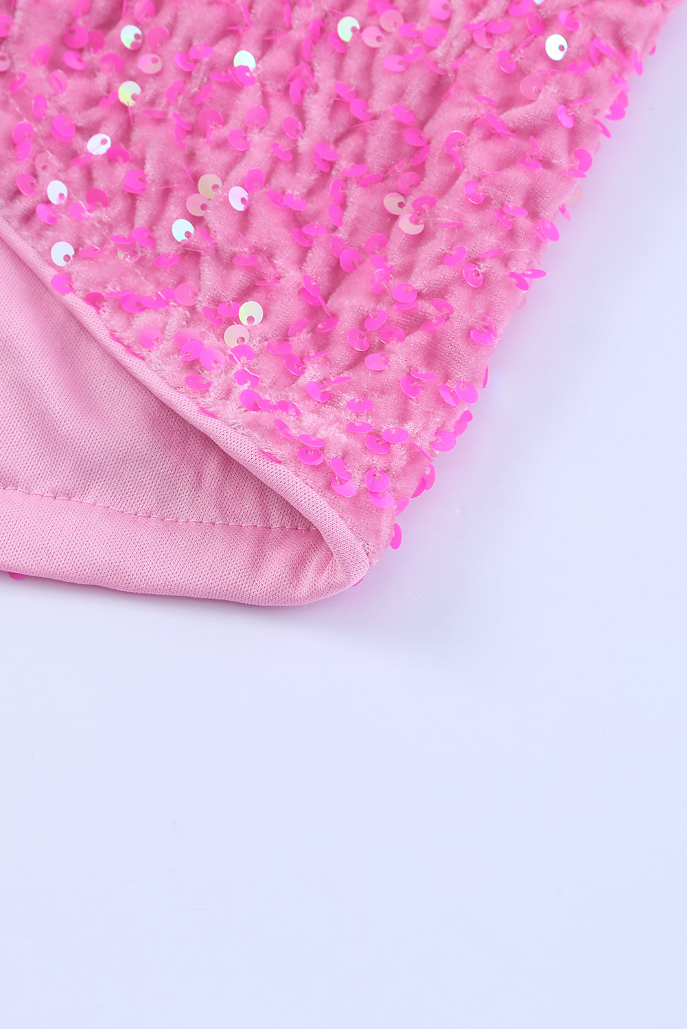 Pink Sequin Adjustable Straps Tank Top - Premium Tops from Momma Done Gone Crafty- Just $48.60! Shop now at Momma Done Gone Crafty