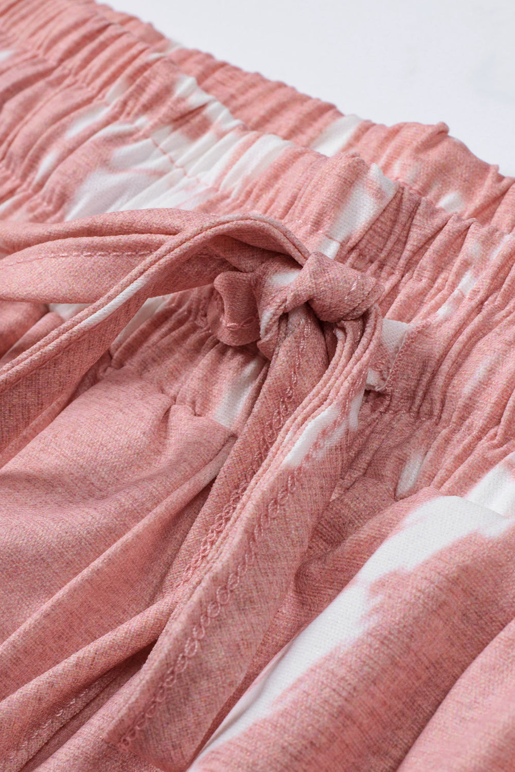 Pink Tie Dye Drawstring Casual Shorts - Premium Bottoms from Momma Done Gone Crafty- Just $44.10! Shop now at Momma Done Gone Crafty