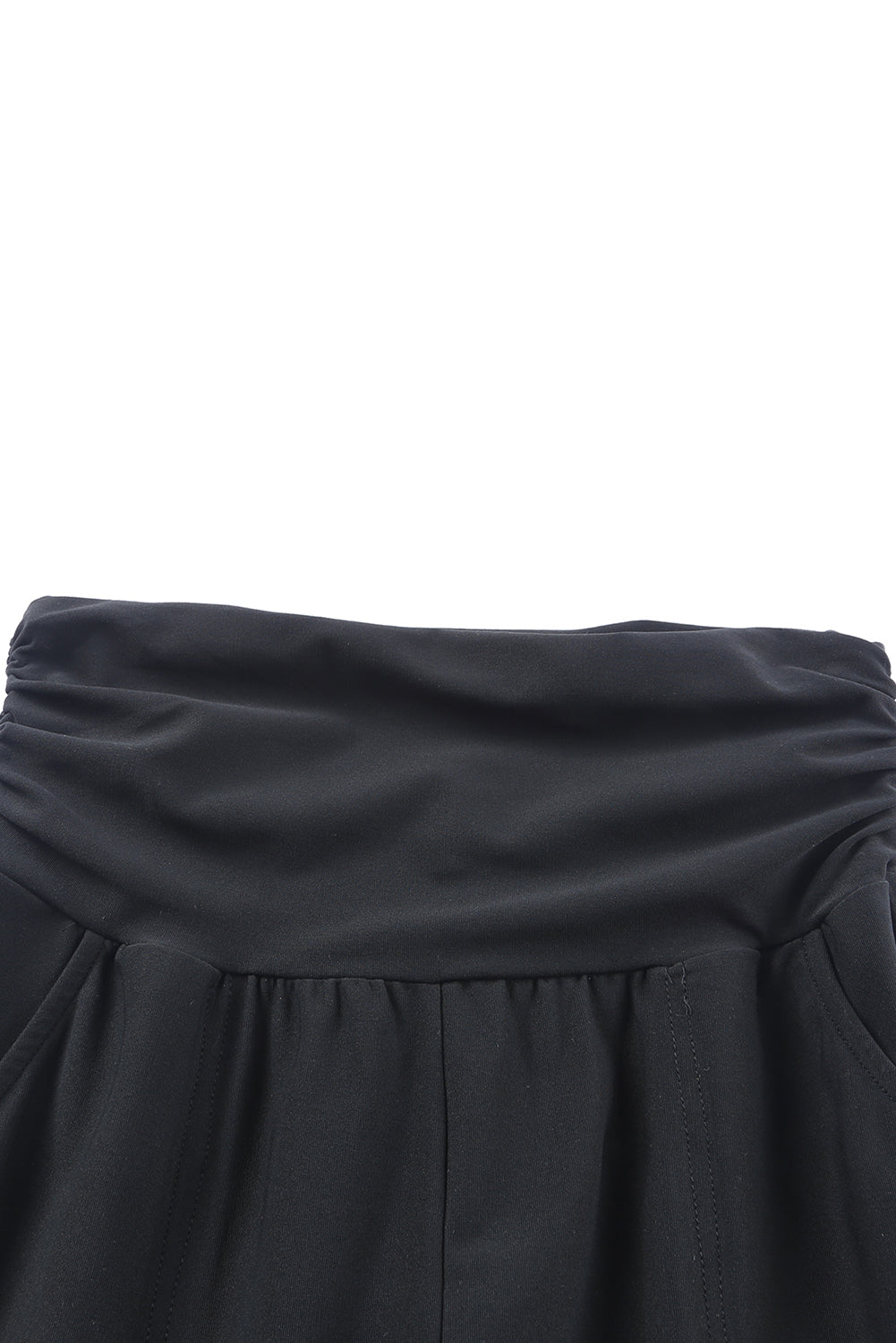 Black High Waist Pleated Pocket Leggings - Premium Bottoms from Momma Done Gone Crafty- Just $30.60! Shop now at Momma Done Gone Crafty