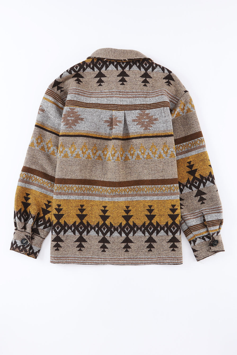 Brown Western Aztec Print Jacket - Premium Outerwear from Momma Done Gone Crafty- Just $50.40! Shop now at Momma Done Gone Crafty