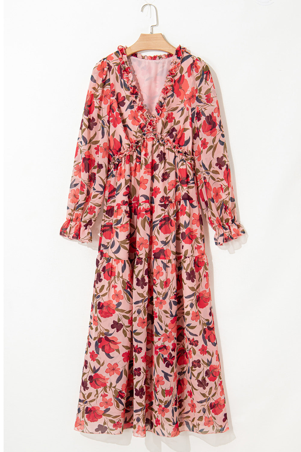 Wild Lotus Ruffle Tiered Maxi Dress - Premium Dresses from Momma Done Gone Crafty- Just $38.70! Shop now at Momma Done Gone Crafty