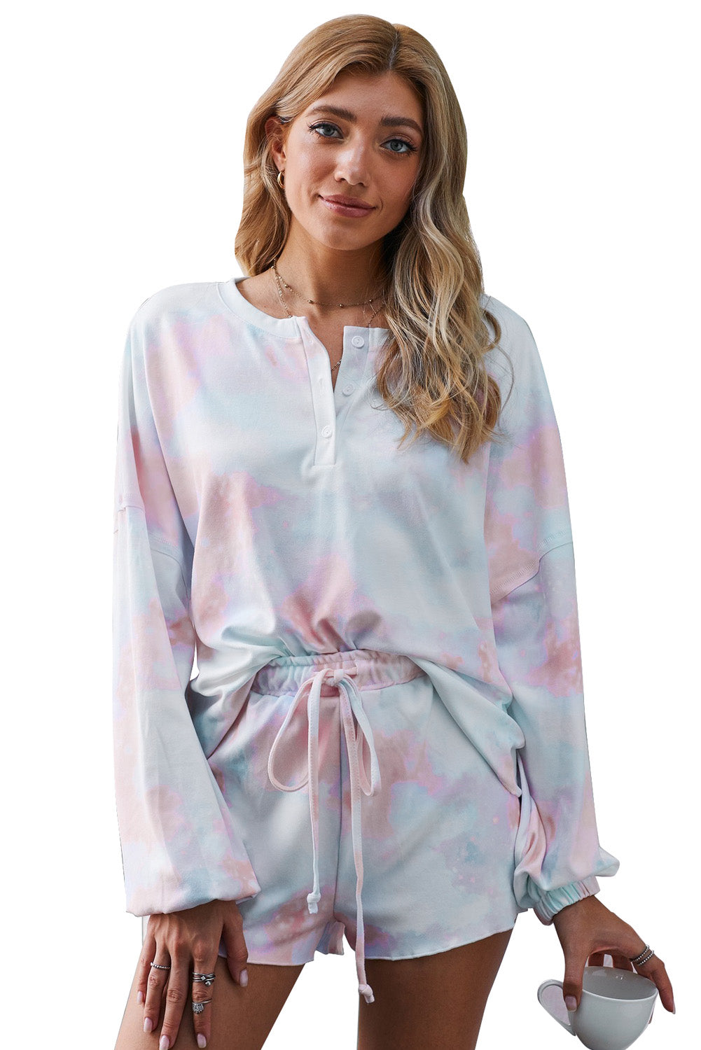 Orange Tie Dye Knit Lounge Set - Premium Loungewear from Momma Done Gone Crafty- Just $27.99! Shop now at Momma Done Gone Crafty