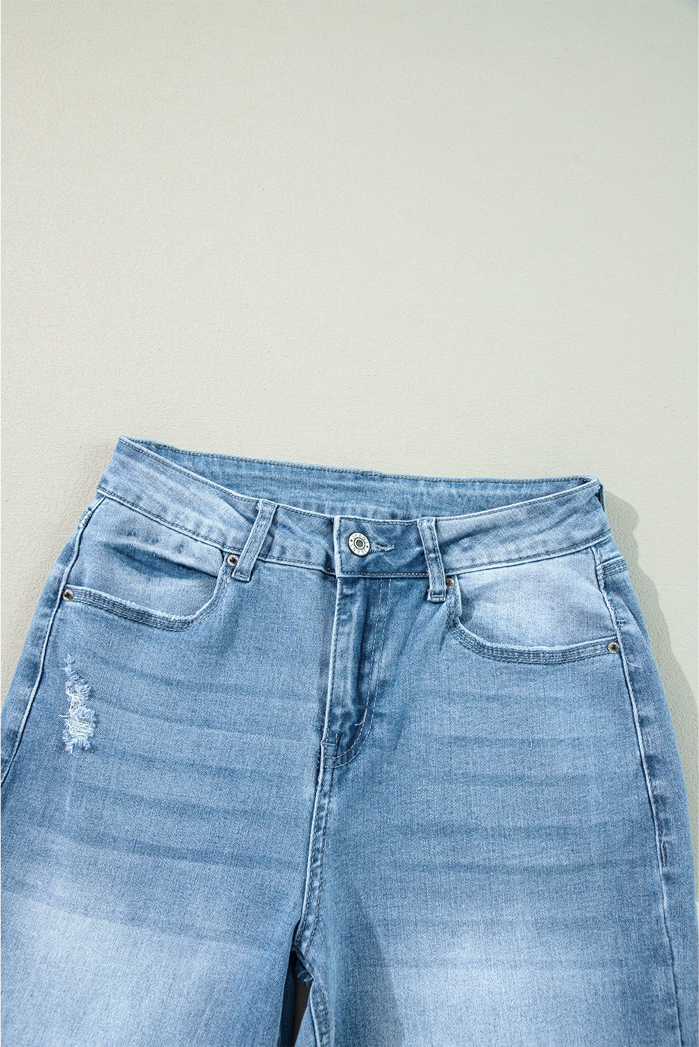Myosotis High Rise Shift Slit Leg Straight Jeans - Premium Bottoms/Jeans from Momma Done Gone Crafty- Just $57.99! Shop now at Momma Done Gone Crafty