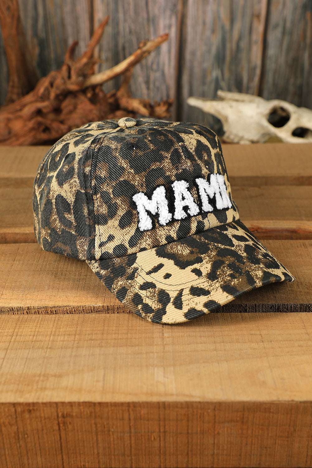 Leopard MAMA Embroidered Leopard Baseball Cap - Premium Accessories from Momma Done Gone Crafty- Just $38.94! Shop now at Momma Done Gone Crafty
