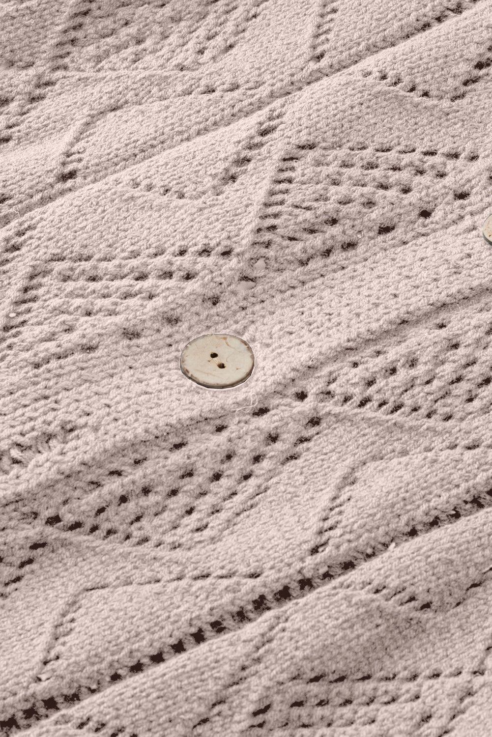 Khaki Hollow-out Openwork Knit Cardigan - Premium Tops from Momma Done Gone Crafty- Just $49.99! Shop now at Momma Done Gone Crafty