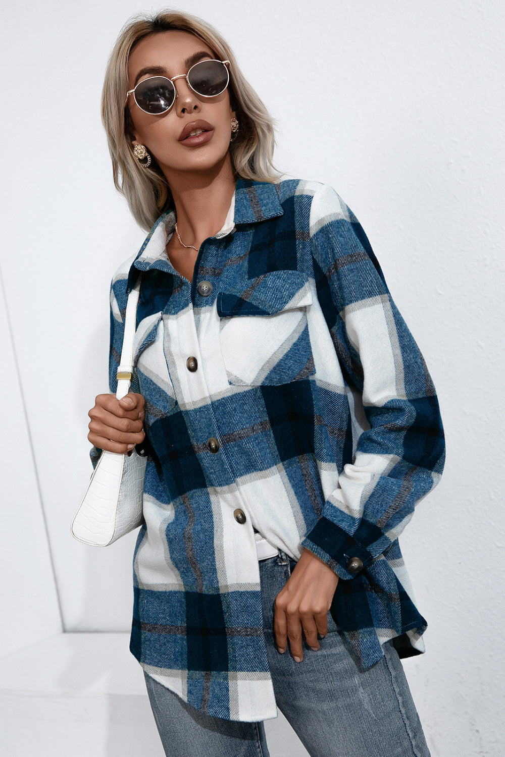 Plaid Button Up Flannel Shirt - Premium from Momma Done Gone Crafty- Just $43.99! Shop now at Momma Done Gone Crafty