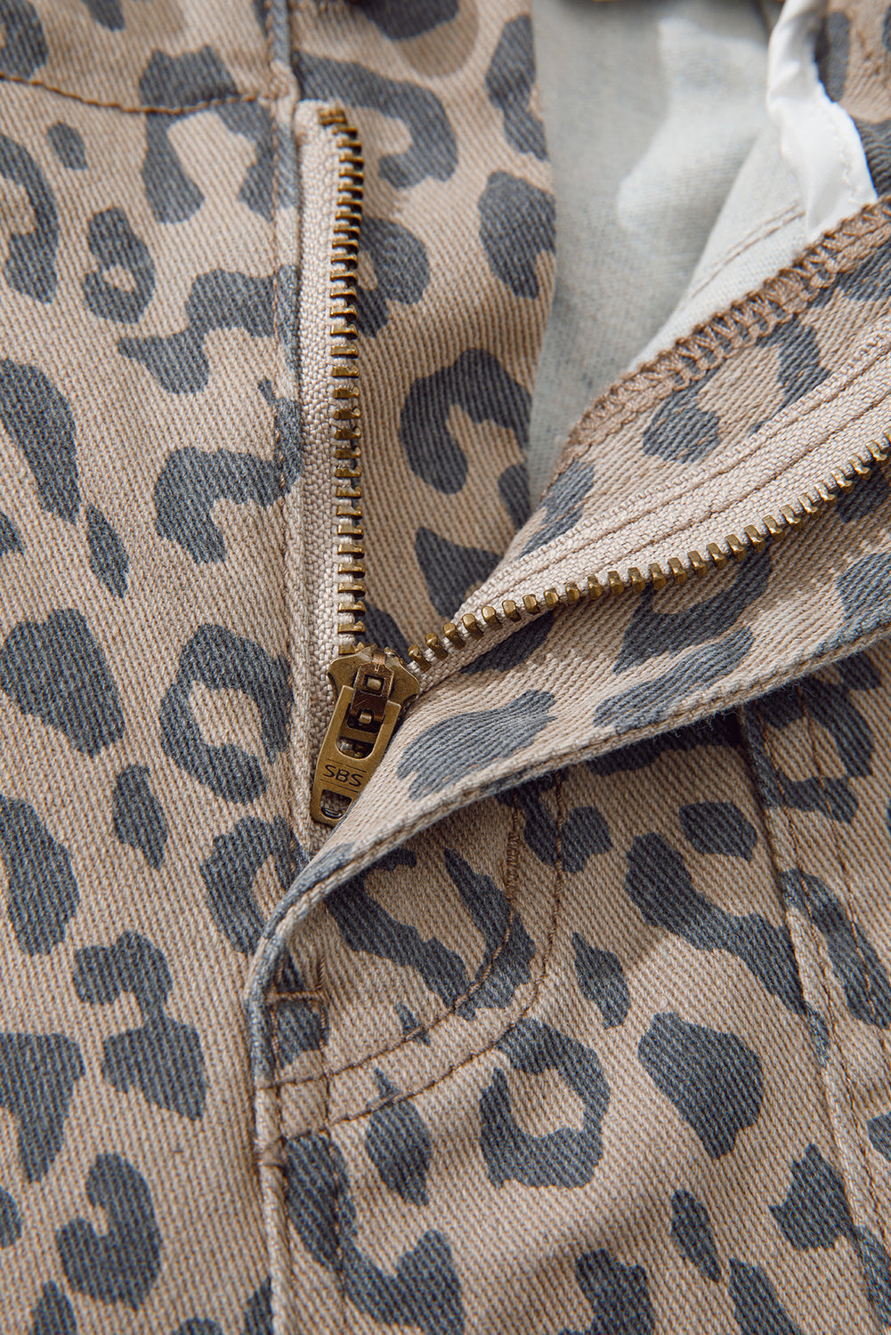 Khaki Leopard Printed Drawstring Waist Pocketed Wide Leg Jeans - Premium Bottoms/Jeans from Ashes 2 Wildflowers Boutique, LLC- Just $45.99! Shop now at Ashes 2 Wildflowers Boutique, LLC