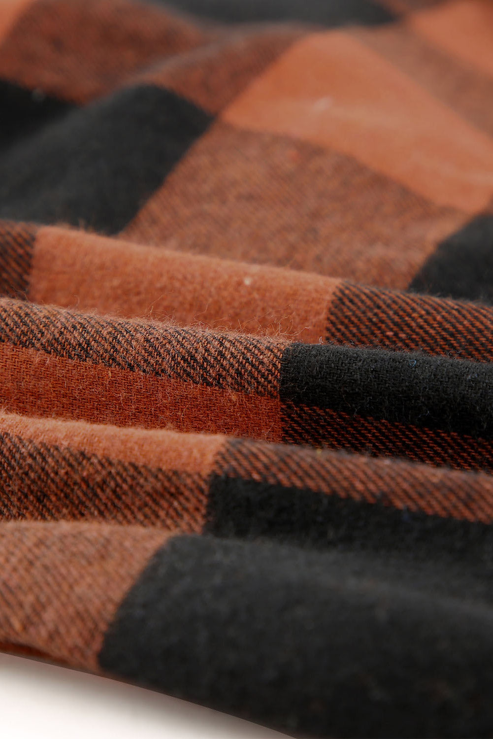 Brown Turn-down Collar Plaid Shirt Coat - Premium Outerwear from Momma Done Gone Crafty- Just $54.60! Shop now at Momma Done Gone Crafty