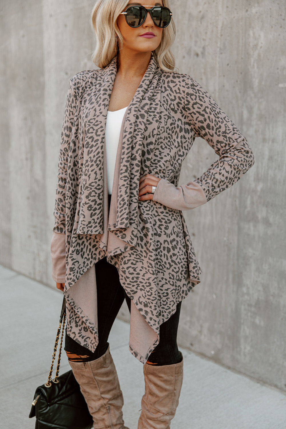 Leopard Open Front Cardigan - Premium Tops from Momma Done Gone Crafty- Just $35.94! Shop now at Momma Done Gone Crafty
