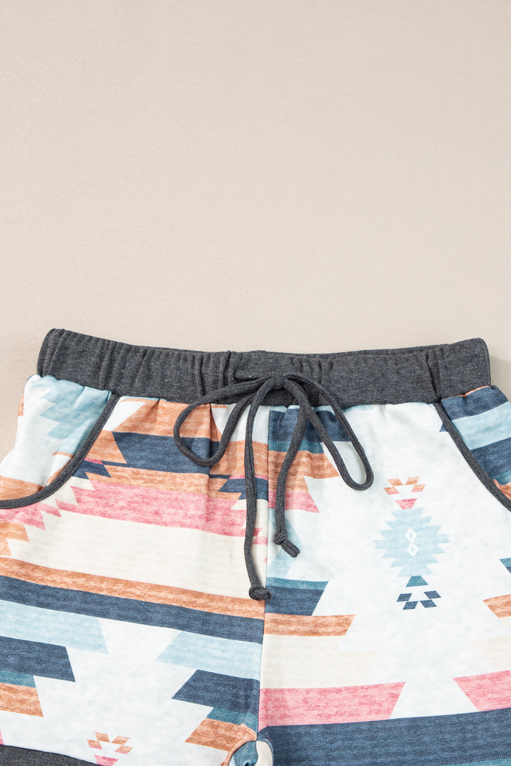 White Aztec Print Drawstring Waist Casual Shorts - Premium Bottoms/Casual Shorts from Ashes 2 Wildflowers Boutique, LLC- Just $12.96! Shop now at Ashes 2 Wildflowers Boutique, LLC