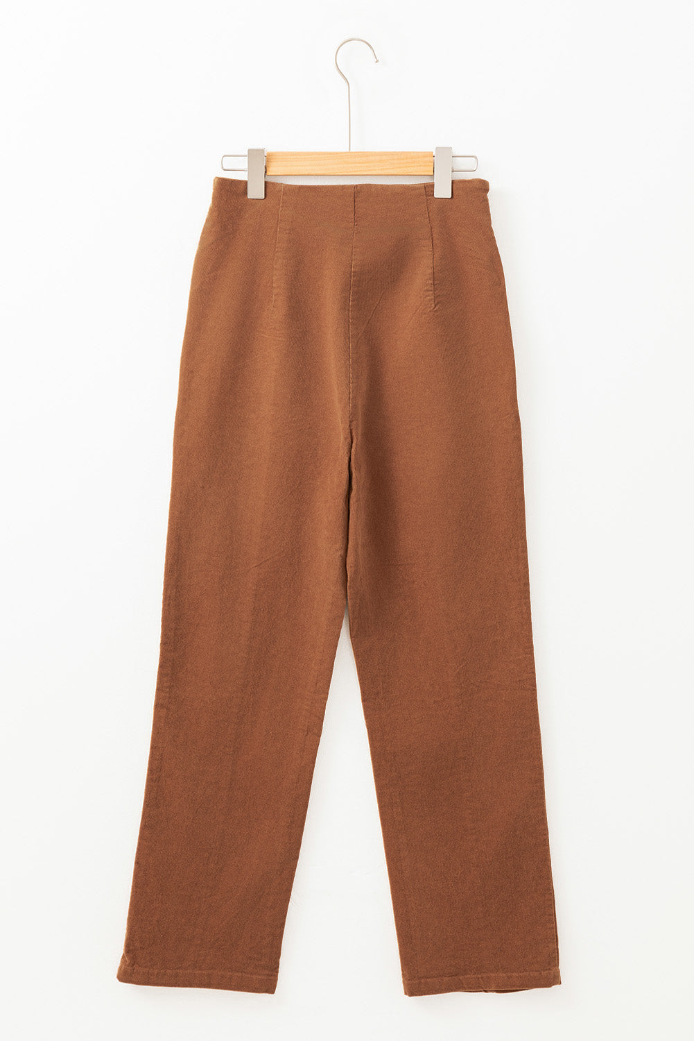 Chestnut Solid Color Double Breasted Straight Leg Pants - Premium Bottoms/Pants & Culotte from Momma Done Gone Crafty- Just $31.05! Shop now at Momma Done Gone Crafty