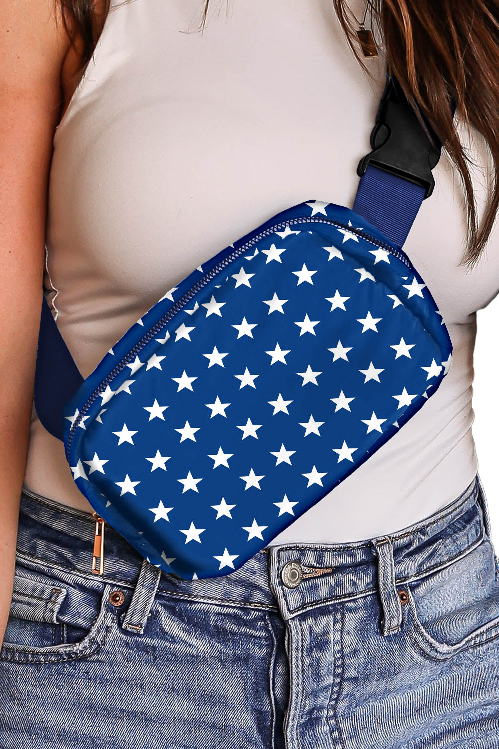 Bluing Independent Day Flag Star Printed Crossbody Bag - Premium Shoes & Bags/Crossbody Bags from Ashes 2 Wildflowers Boutique, LLC- Just $16.98! Shop now at Ashes 2 Wildflowers Boutique, LLC