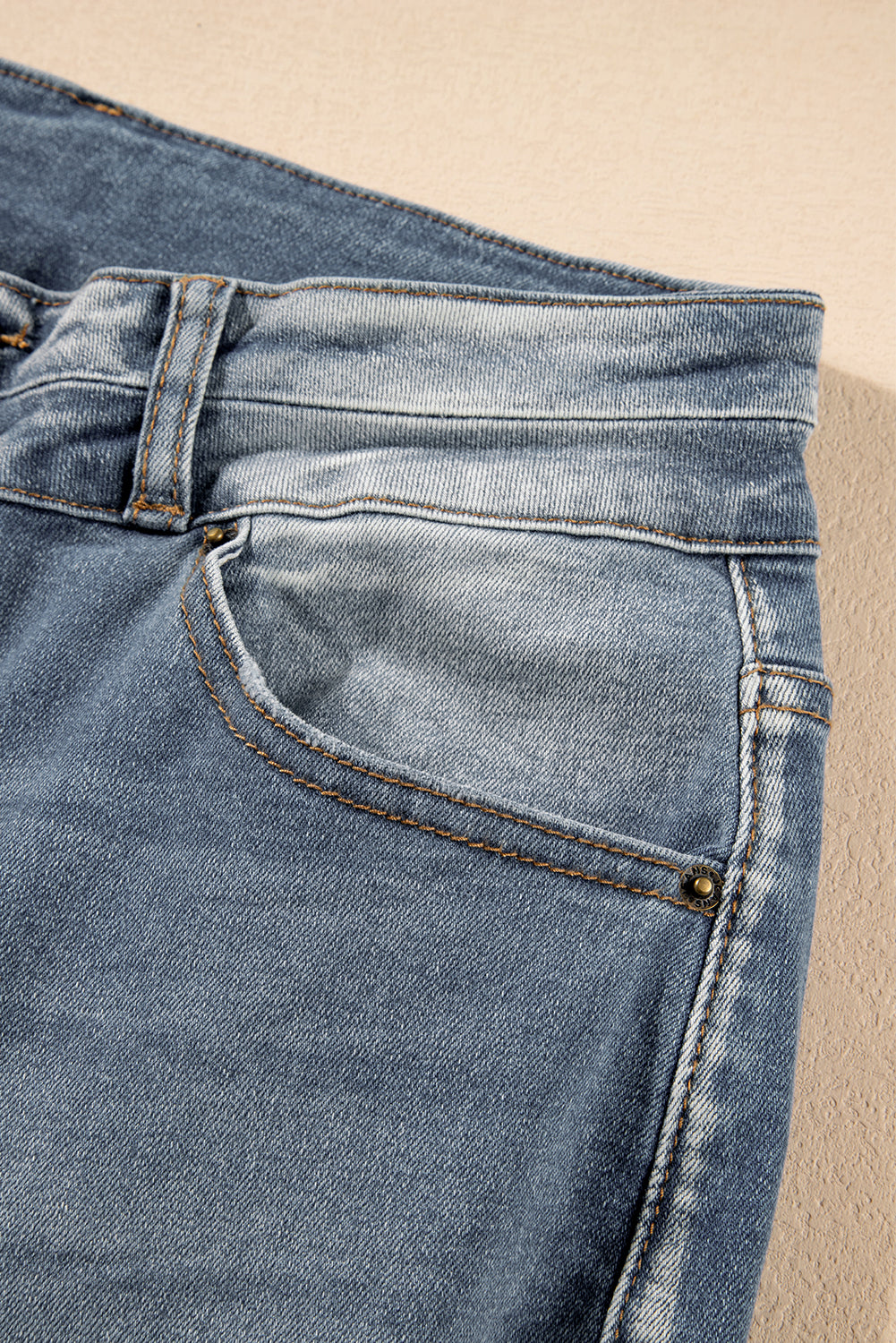Dusk Blue Vintage Light Wash Ripped Raw Edge Flare Jeans - Premium Bottoms/Jeans from Ashes 2 Wildflowers Boutique, LLC- Just $39.54! Shop now at Ashes 2 Wildflowers Boutique, LLC