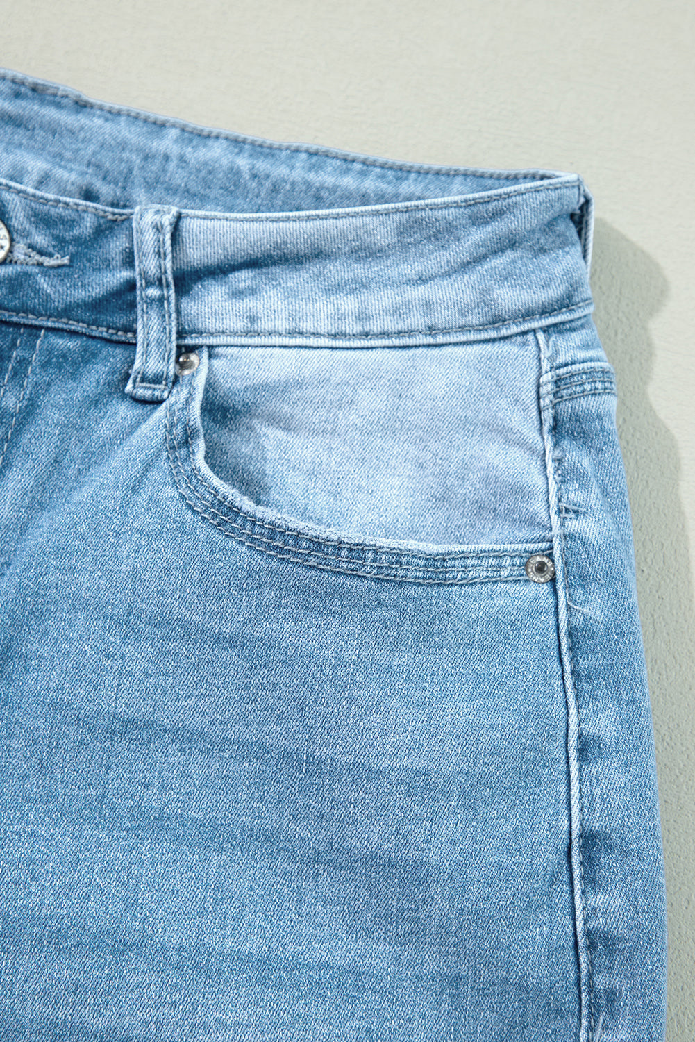 Myosotis High Rise Shift Slit Leg Straight Jeans - Premium Bottoms/Jeans from Momma Done Gone Crafty- Just $57.99! Shop now at Momma Done Gone Crafty