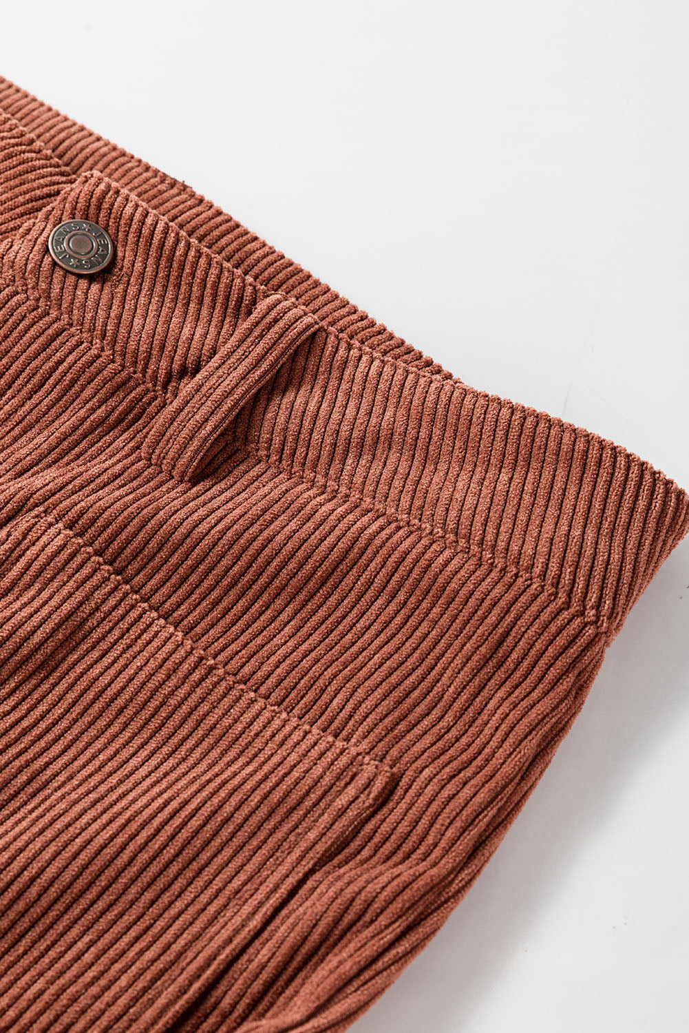 Brown High Waist Square Pockets Corduroy Pants - Premium Bottoms/Pants & Culotte from Momma Done Gone Crafty- Just $38.99! Shop now at Momma Done Gone Crafty