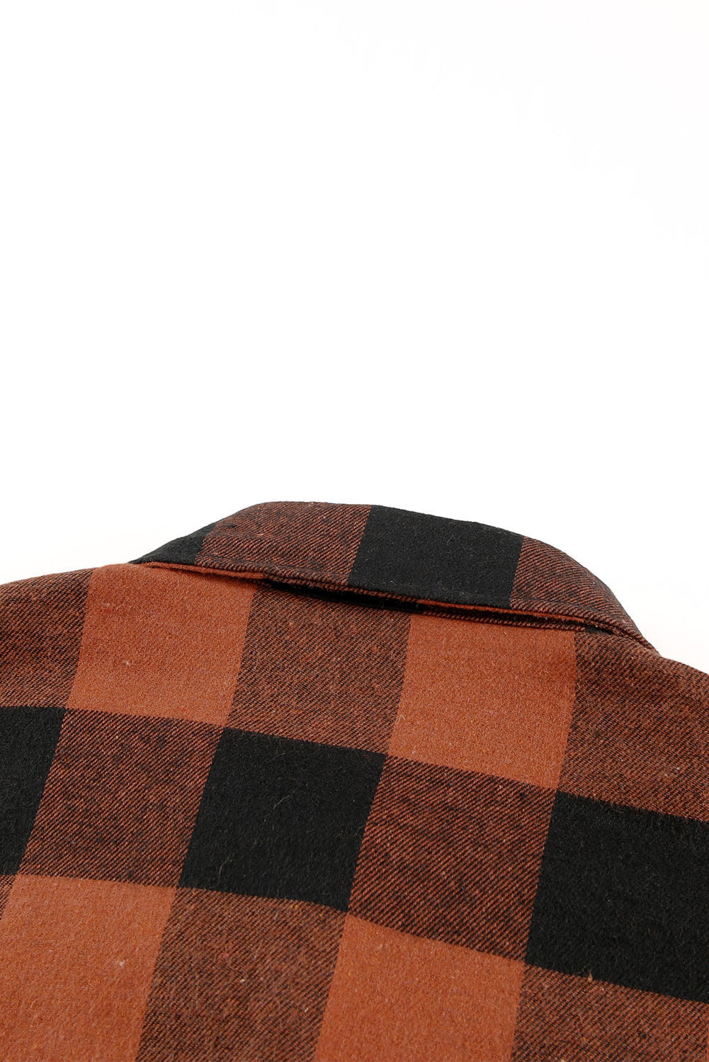 Brown Turn-down Collar Plaid Shirt Coat - Premium Outerwear from Momma Done Gone Crafty- Just $54.60! Shop now at Momma Done Gone Crafty