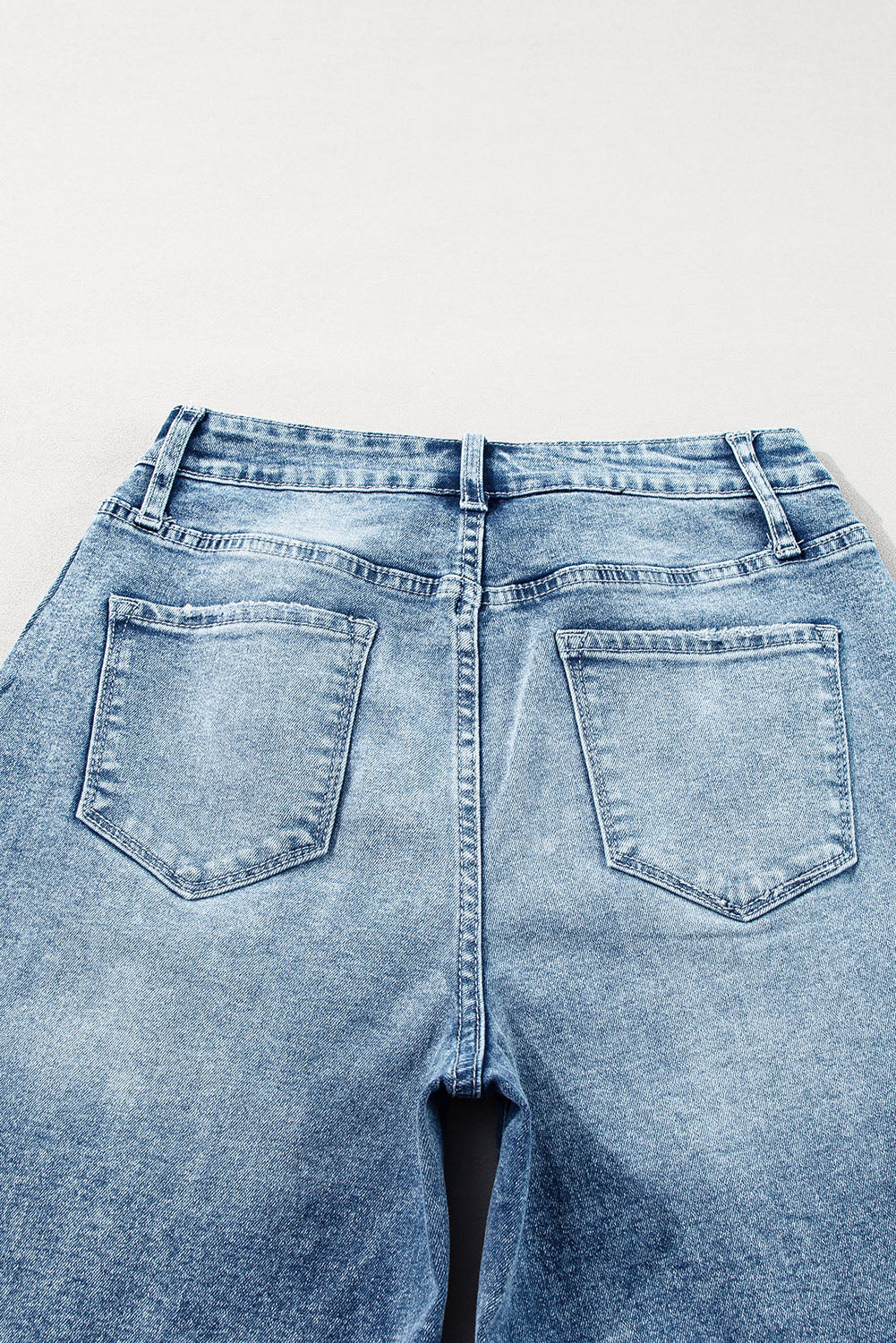 Dusk Blue Central Seamed Wide Leg High Waist Jeans - Premium Bottoms/Jeans from Momma Done Gone Crafty- Just $37.95! Shop now at Momma Done Gone Crafty