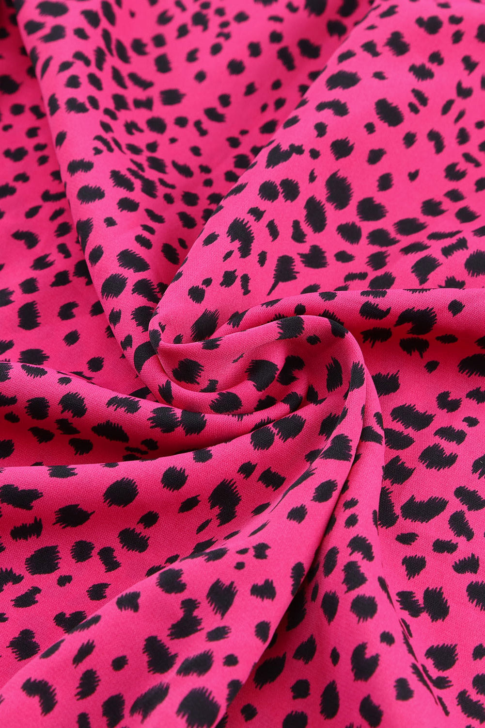 Rose Leopard Print Pleated Blouse with Keyhole - Premium Tops from Momma Done Gone Crafty- Just $37.10! Shop now at Momma Done Gone Crafty