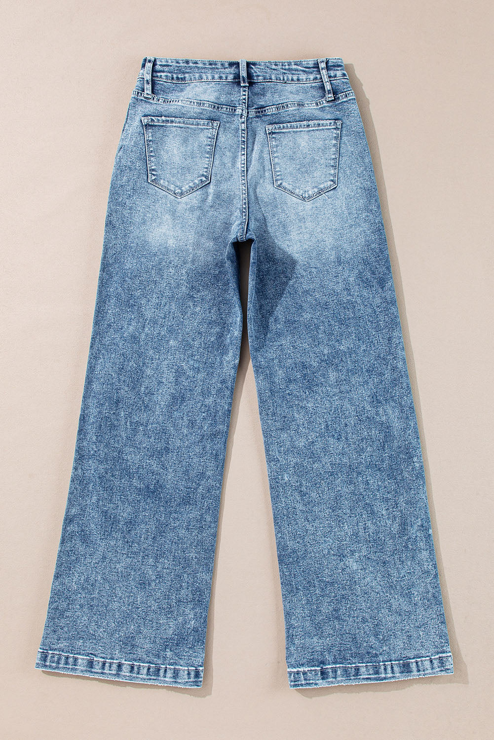 Dusk Blue Central Seamed Wide Leg High Waist Jeans - Premium Bottoms/Jeans from Momma Done Gone Crafty- Just $37.95! Shop now at Momma Done Gone Crafty