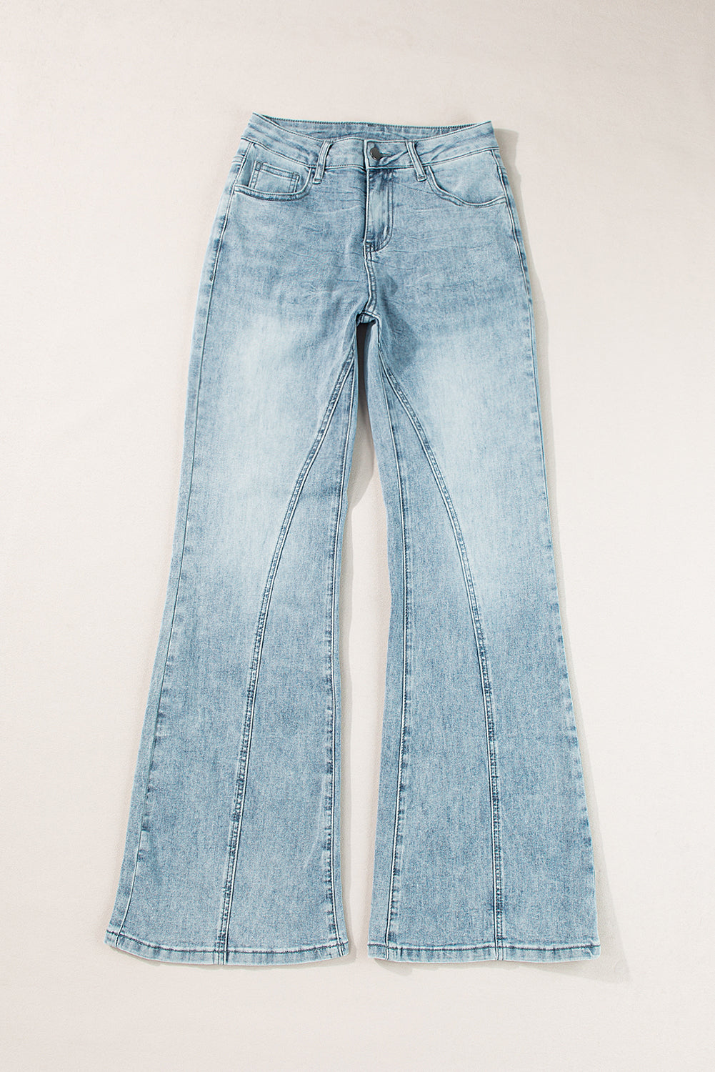 Dusk Blue Acid Wash Extra Wide Leg High Waist Long Jeans - Premium Bottoms/Jeans from Momma Done Gone Crafty- Just $39.45! Shop now at Momma Done Gone Crafty