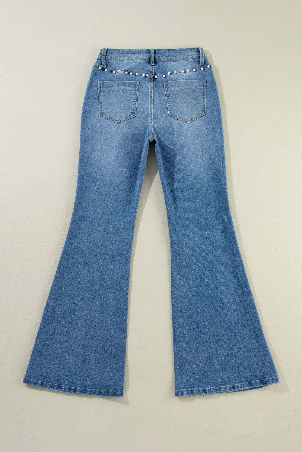 Dusk Blue Pearl Boot Cut Denim Jeans - Premium Bottoms/Jeans from Momma Done Gone Crafty- Just $37.80! Shop now at Momma Done Gone Crafty