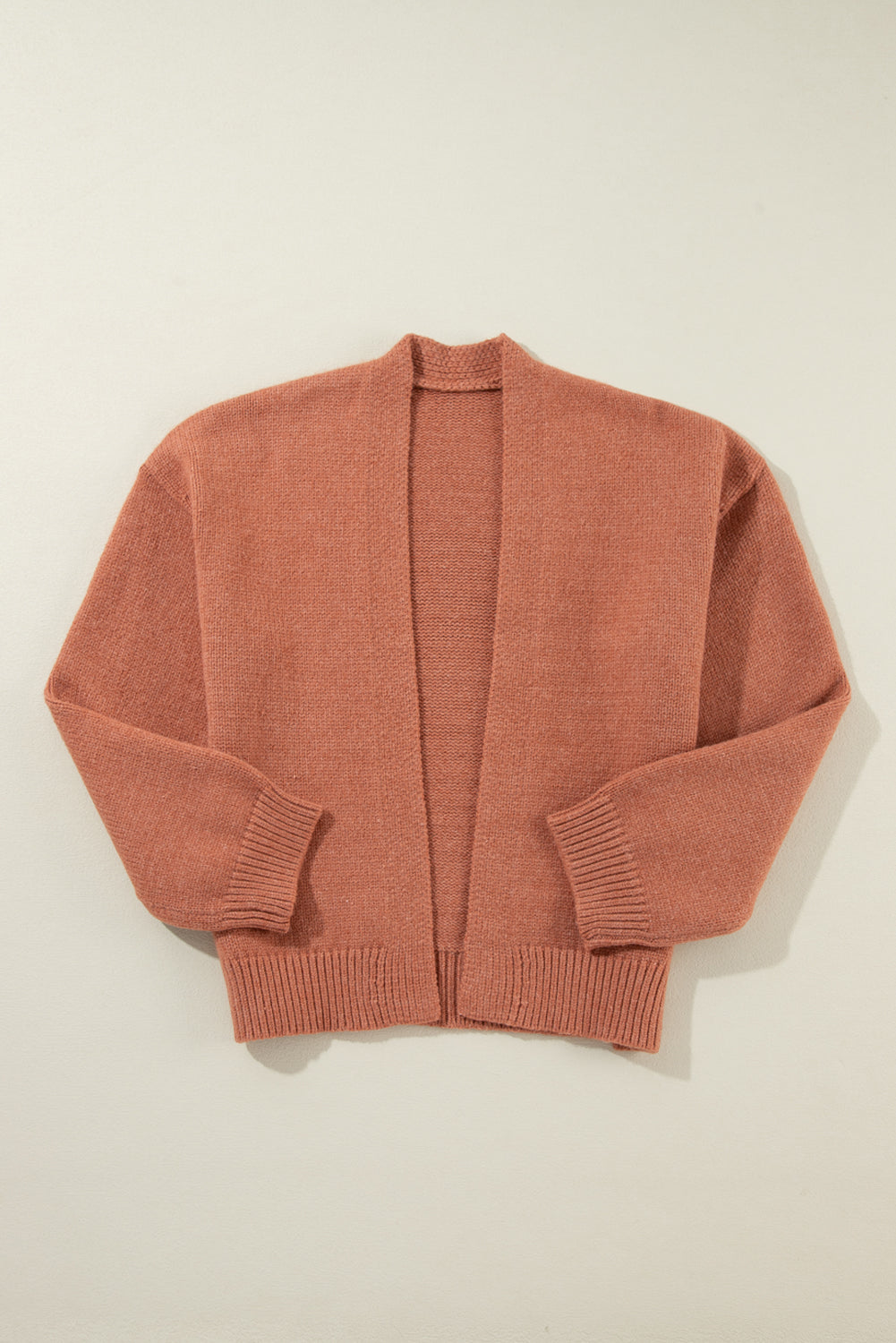 Light French Beige Drop Shoulder Open Front Cropped Cardigan - Premium Sweaters & Cardigans/Cardigans from Momma Done Gone Crafty- Just $34.80! Shop now at Momma Done Gone Crafty
