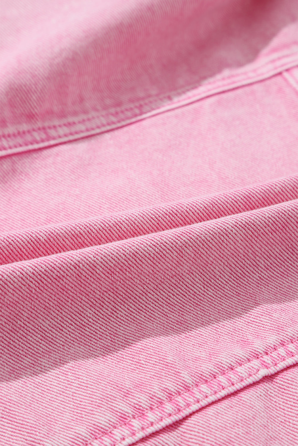Pink Rivet Studded Pocketed Denim Jacket - Premium Outerwear from Momma Done Gone Crafty- Just $65.99! Shop now at Momma Done Gone Crafty