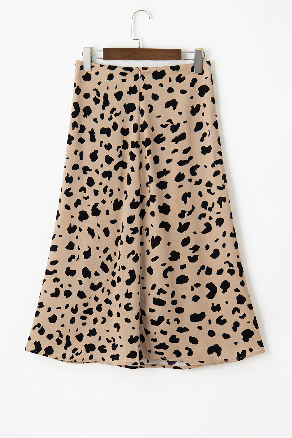 Khaki Leopard Spots Printed Split Hem Midi Skirt - Premium Bottoms/Skirts & Petticoat from Ashes 2 Wildflowers Boutique, LLC- Just $14.55! Shop now at Ashes 2 Wildflowers Boutique, LLC