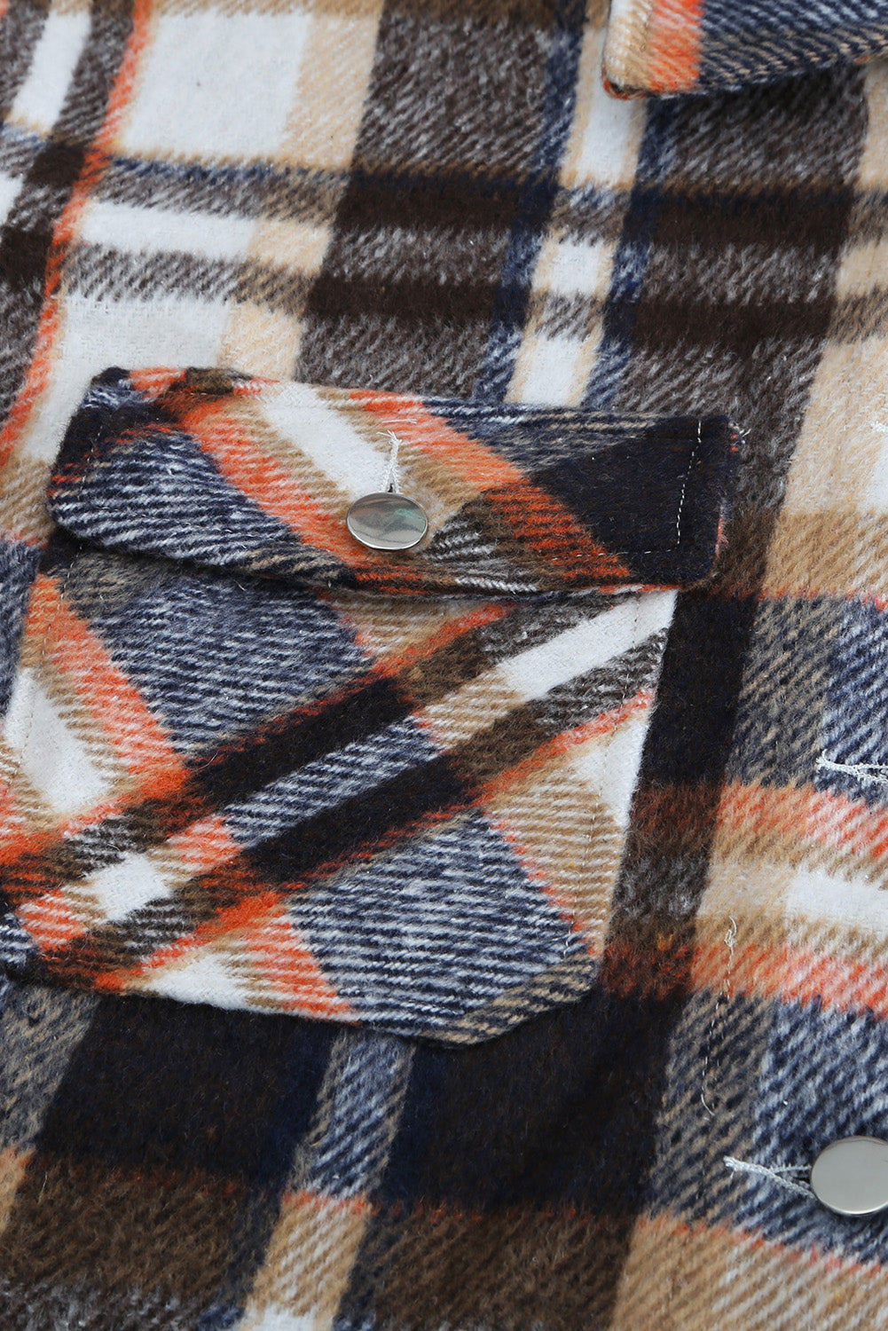 Geometric Plaid Print Pocketed Shacket - Premium Outerwear from Momma Done Gone Crafty- Just $38.70! Shop now at Momma Done Gone Crafty