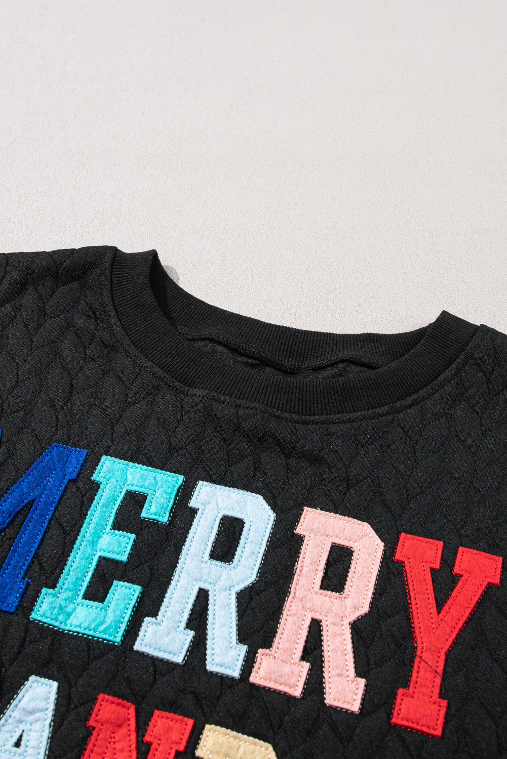 Black Merry And Bright Cable Knit Pullover Sweatshirt - Premium Tops from Momma Done Gone Crafty- Just $45.99! Shop now at Momma Done Gone Crafty