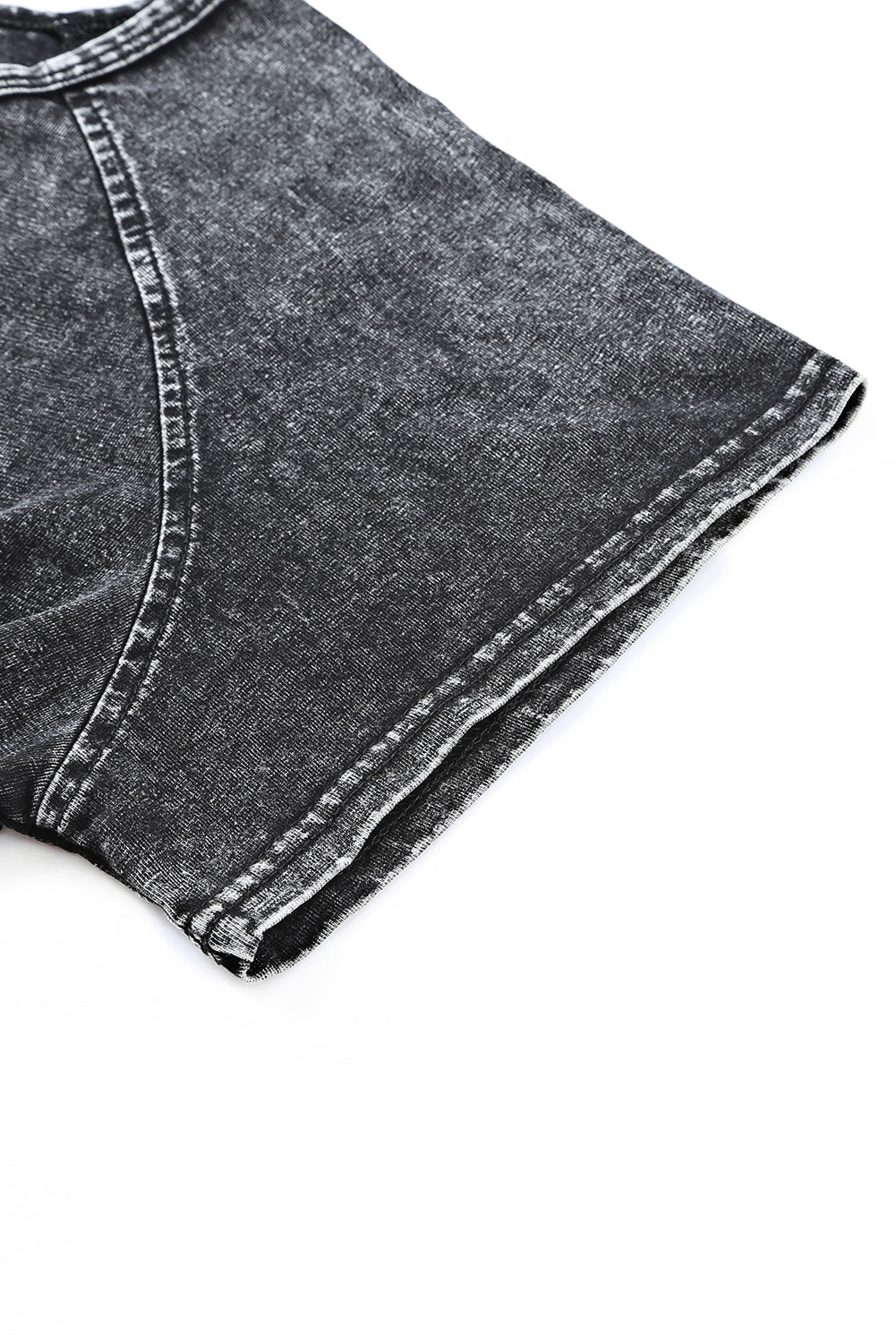 Black Acid Washed Short Lounge Set - Premium Loungewear from Momma Done Gone Crafty- Just $28.99! Shop now at Momma Done Gone Crafty