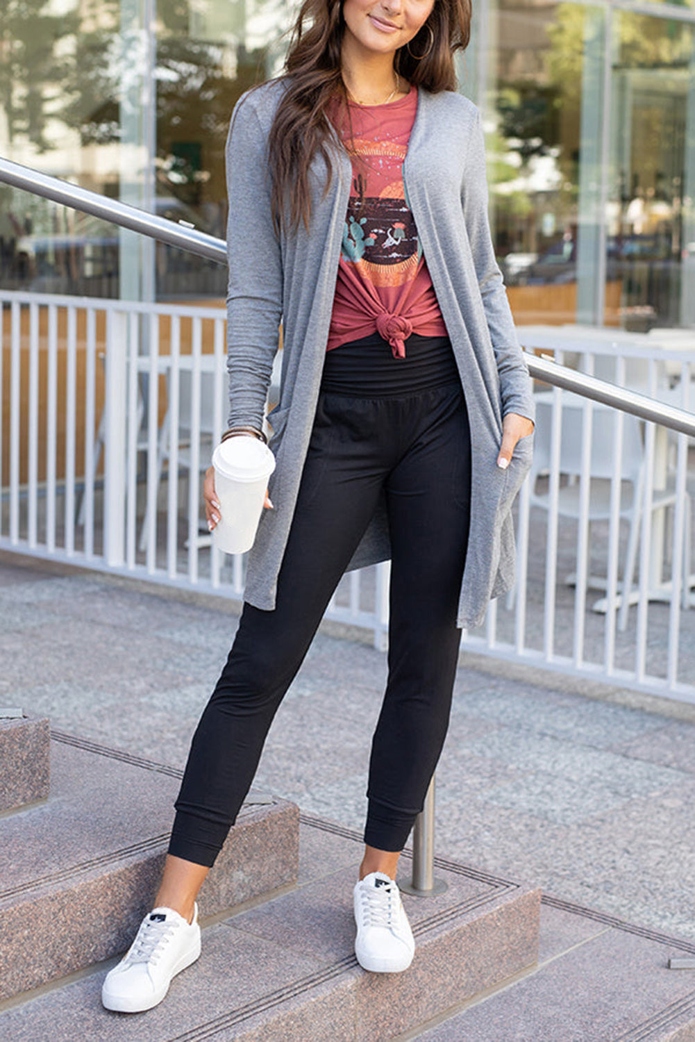 Black High Waist Pleated Pocket Leggings - Premium Bottoms from Momma Done Gone Crafty- Just $30.60! Shop now at Momma Done Gone Crafty