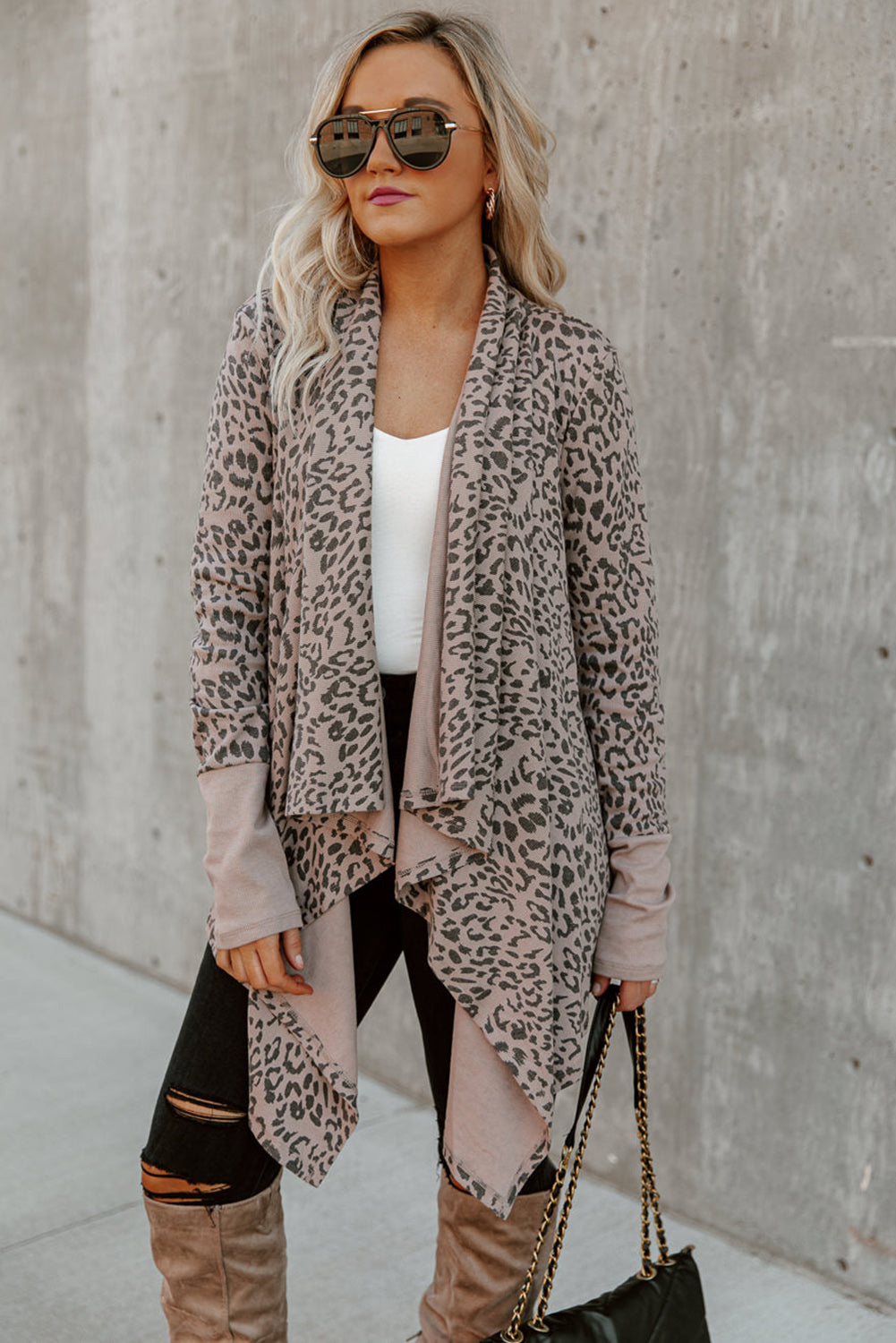 Leopard Open Front Cardigan - Premium Tops from Momma Done Gone Crafty- Just $35.94! Shop now at Momma Done Gone Crafty