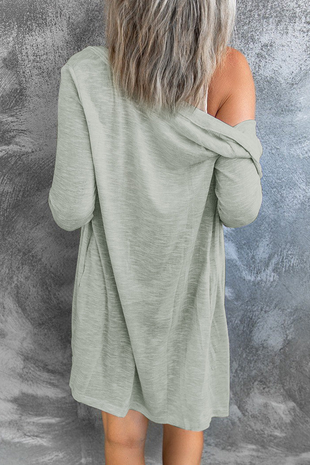 Solid Color Open-Front Buttons Cardigan - Premium Tops from Momma Done Gone Crafty- Just $19.80! Shop now at Momma Done Gone Crafty