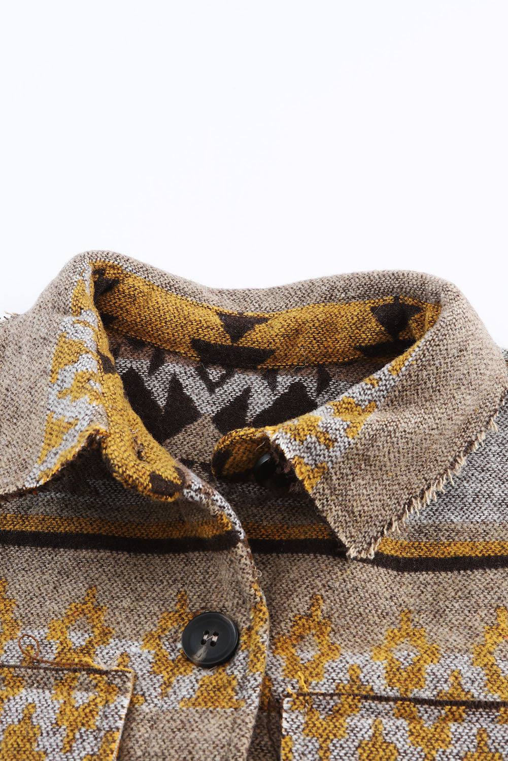 Brown Western Aztec Print Jacket - Premium Outerwear from Momma Done Gone Crafty- Just $50.40! Shop now at Momma Done Gone Crafty
