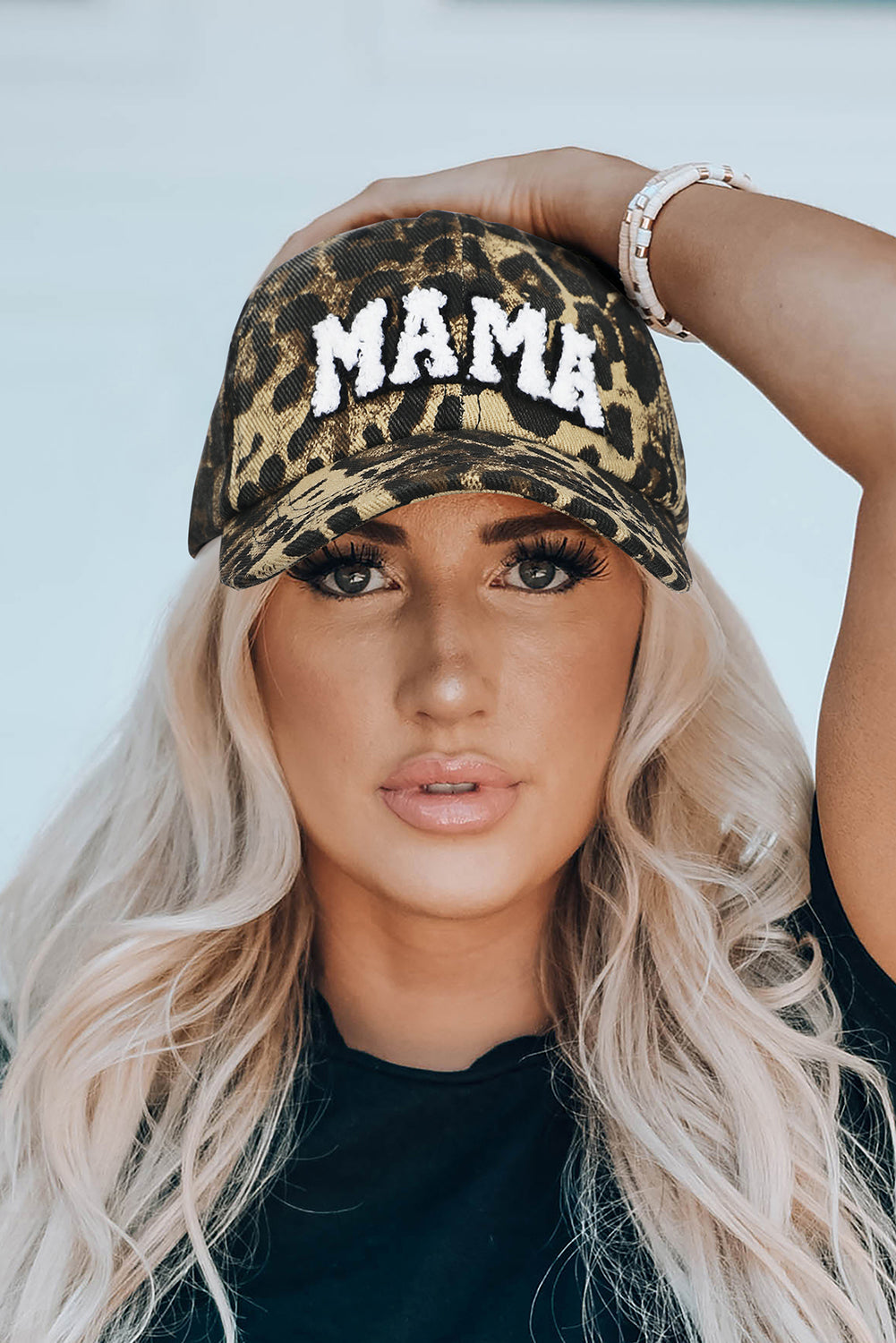 Leopard MAMA Embroidered Leopard Baseball Cap - Premium Accessories from Momma Done Gone Crafty- Just $38.94! Shop now at Momma Done Gone Crafty