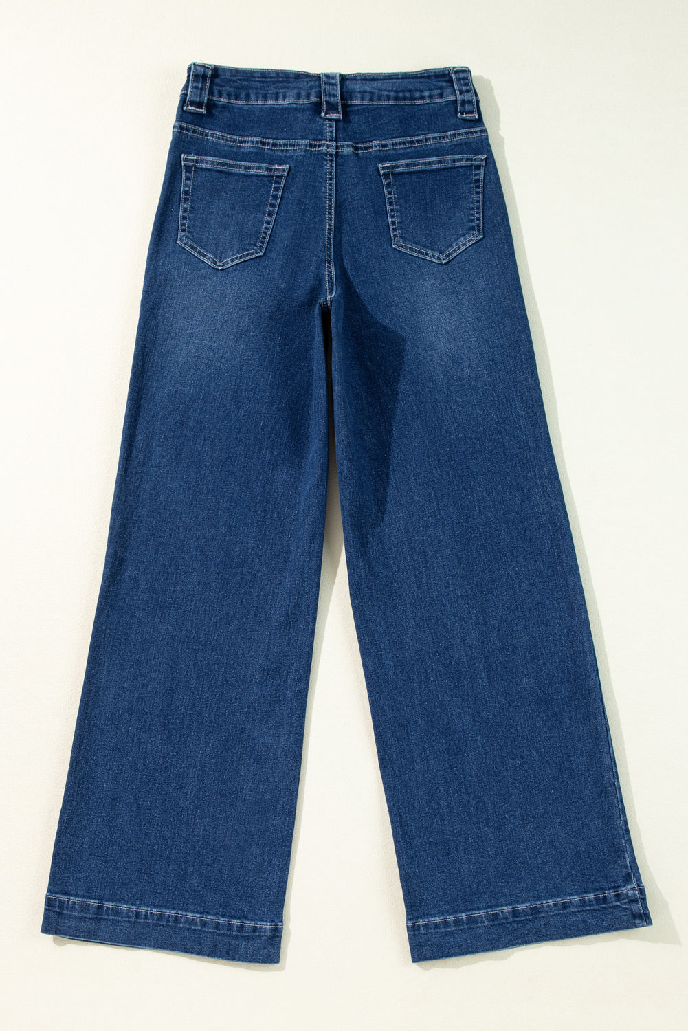 Sail Blue Wide Leg Pocketed High Waist Jeans - Premium Bottoms/Jeans from Momma Done Gone Crafty- Just $35.40! Shop now at Momma Done Gone Crafty