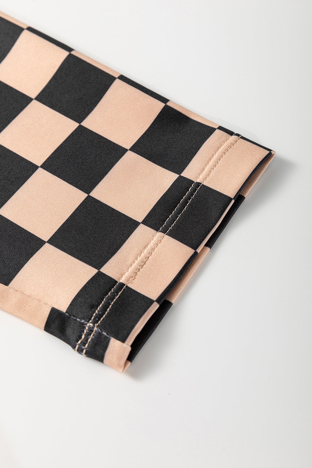 Khaki Checkered Pattern High Waist Skinny Leggings - Premium Bottoms/Leggings from Momma Done Gone Crafty- Just $11.25! Shop now at Momma Done Gone Crafty