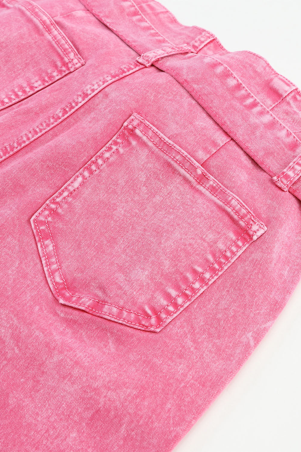 Pink Flare Leg High Waist Front Knot Casual Jeans - Premium Bottoms from Momma Done Gone Crafty- Just $74.40! Shop now at Momma Done Gone Crafty