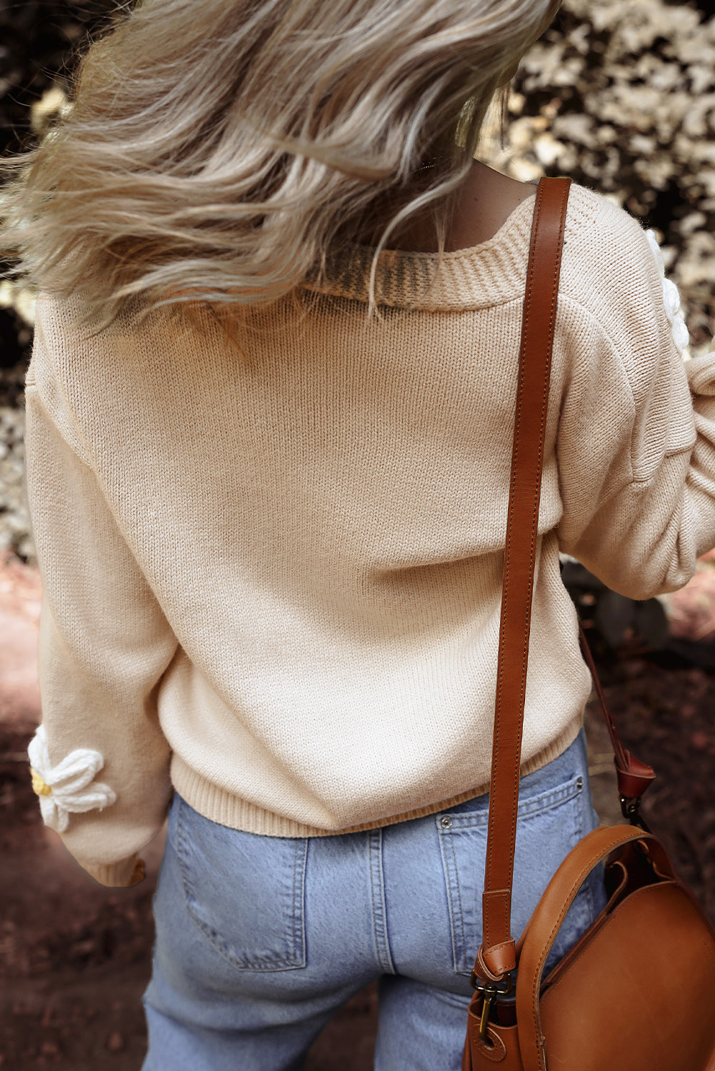 Parchment Elegant Flower Decor Button Front Cardigan - Premium Sweaters & Cardigans/Cardigans from Momma Done Gone Crafty- Just $45.45! Shop now at Momma Done Gone Crafty