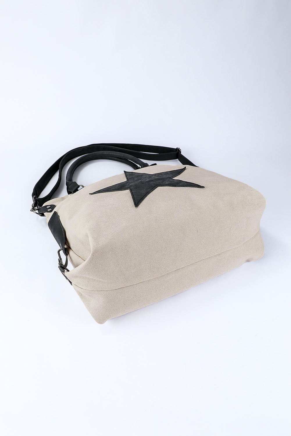 Beige Casual Five-pointed Star Canvas Tote Bag - Premium Shoes & Bags/Handbags from Ashes 2 Wildflowers Boutique, LLC- Just $23.64! Shop now at Ashes 2 Wildflowers Boutique, LLC