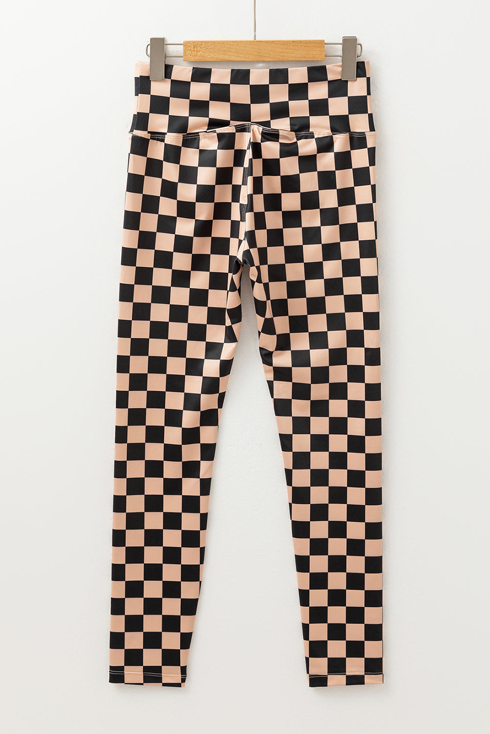 Khaki Checkered Pattern High Waist Skinny Leggings - Premium Bottoms/Leggings from Momma Done Gone Crafty- Just $11.25! Shop now at Momma Done Gone Crafty