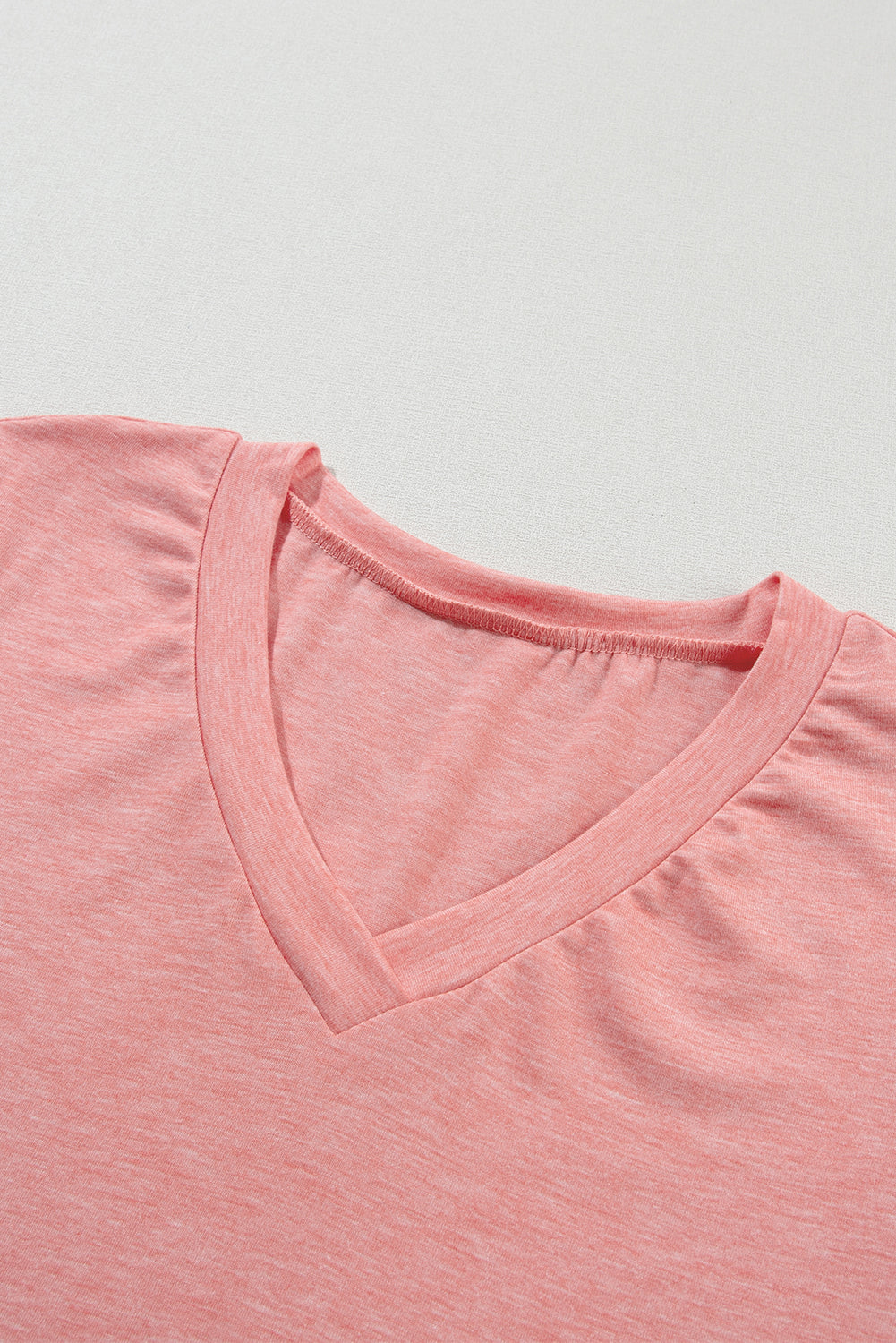 Rose Tan Fashion Petal Sleeve V Neck T Shirt - Premium Tops/Tops & Tees from Momma Done Gone Crafty- Just $16.99! Shop now at Momma Done Gone Crafty