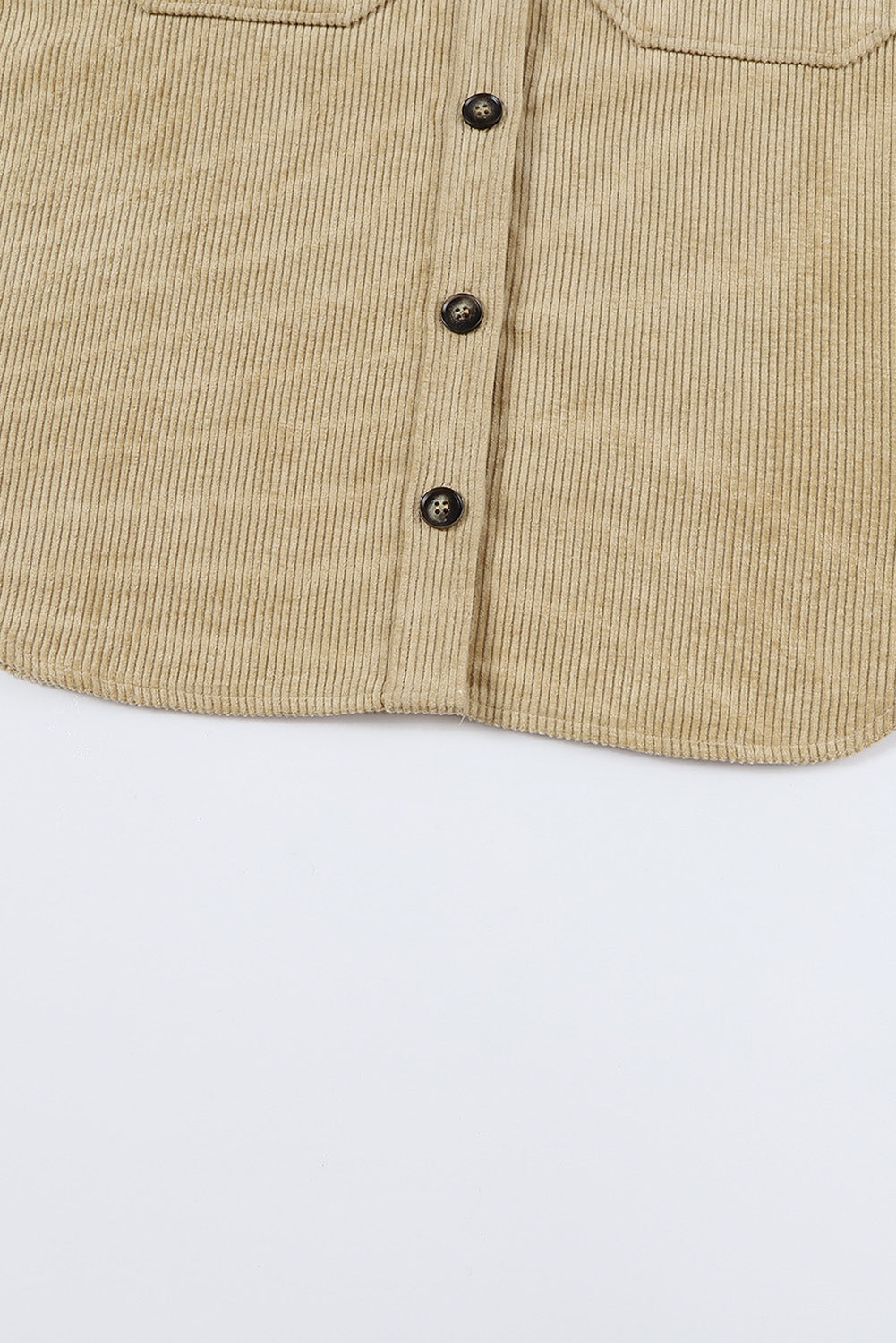 Khaki Aztec Print Patchwork Frayed Edge Corduroy Jacket - Premium Outerwear from Momma Done Gone Crafty- Just $62.70! Shop now at Momma Done Gone Crafty