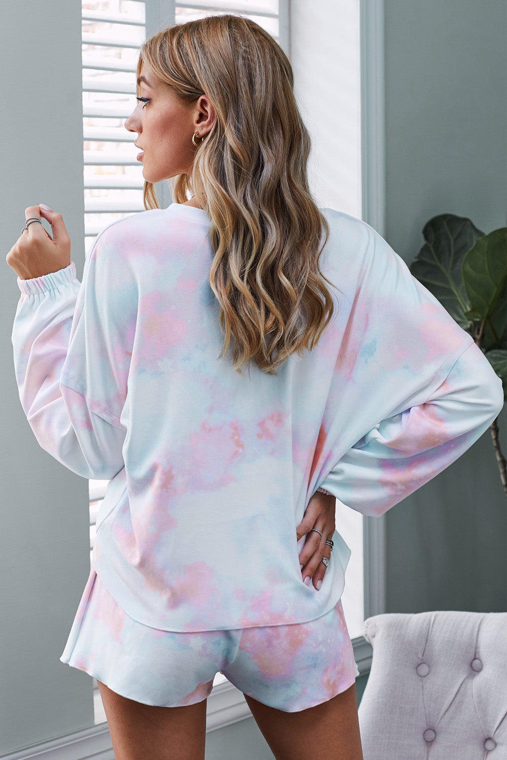 Orange Tie Dye Knit Lounge Set - Premium Loungewear from Momma Done Gone Crafty- Just $27.99! Shop now at Momma Done Gone Crafty
