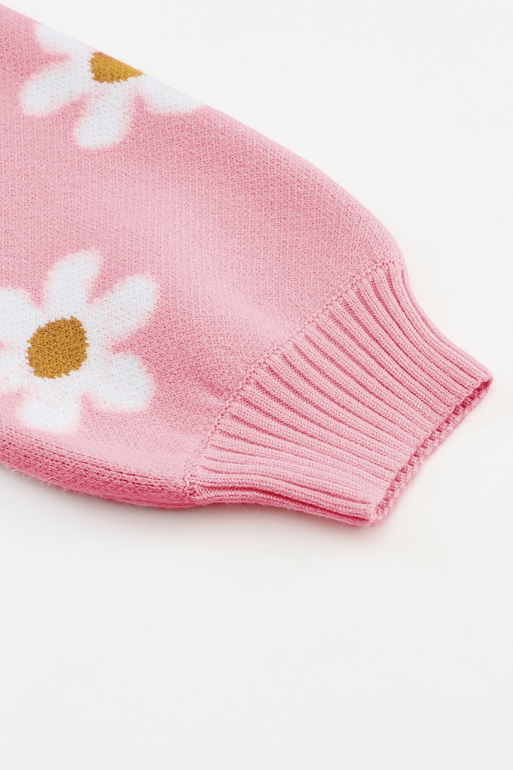 Pink Floral Pattern Drop Shoulder Sweater - Premium Tops from Momma Done Gone Crafty- Just $54.80! Shop now at Momma Done Gone Crafty