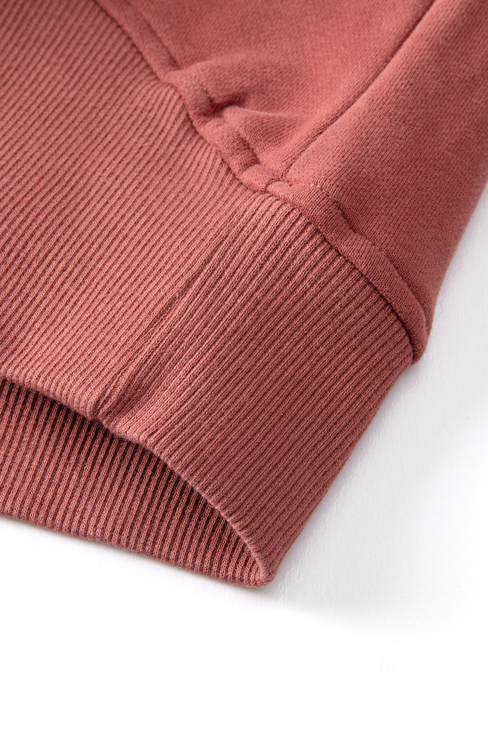 Brown Zip Up Stand Collar Ribbed Thumbhole Sleeve Sweatshirt - Premium Tops from Momma Done Gone Crafty- Just $45.99! Shop now at Momma Done Gone Crafty