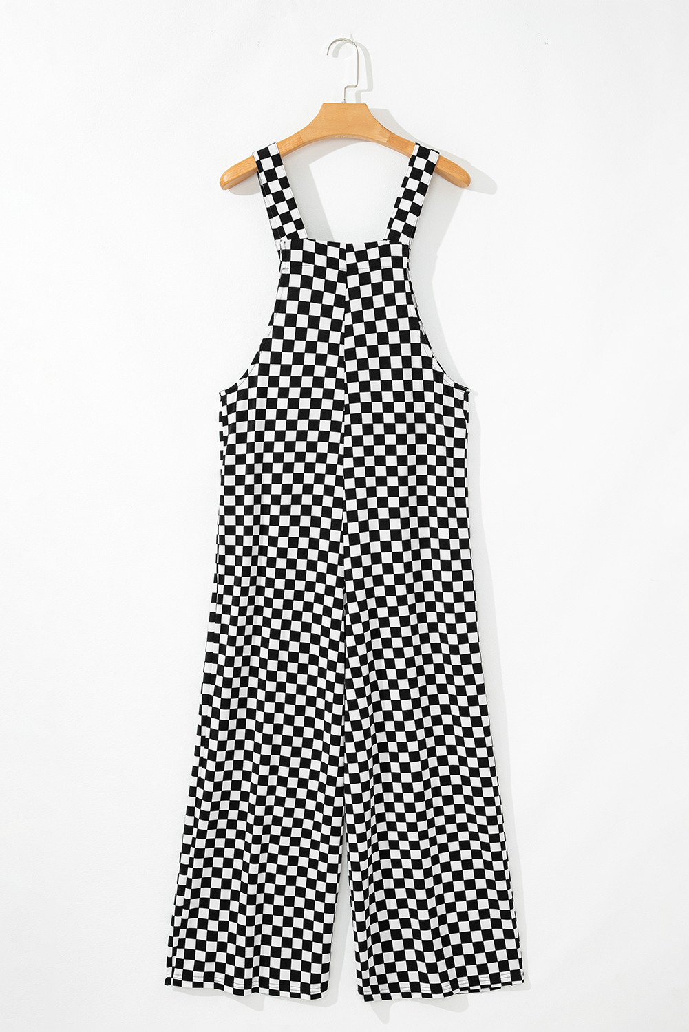 Black Checkered Print Pocketed Wide Leg Jumpsuit - Premium Bottoms/Jumpsuits & Rompers from Momma Done Gone Crafty- Just $36.99! Shop now at Momma Done Gone Crafty