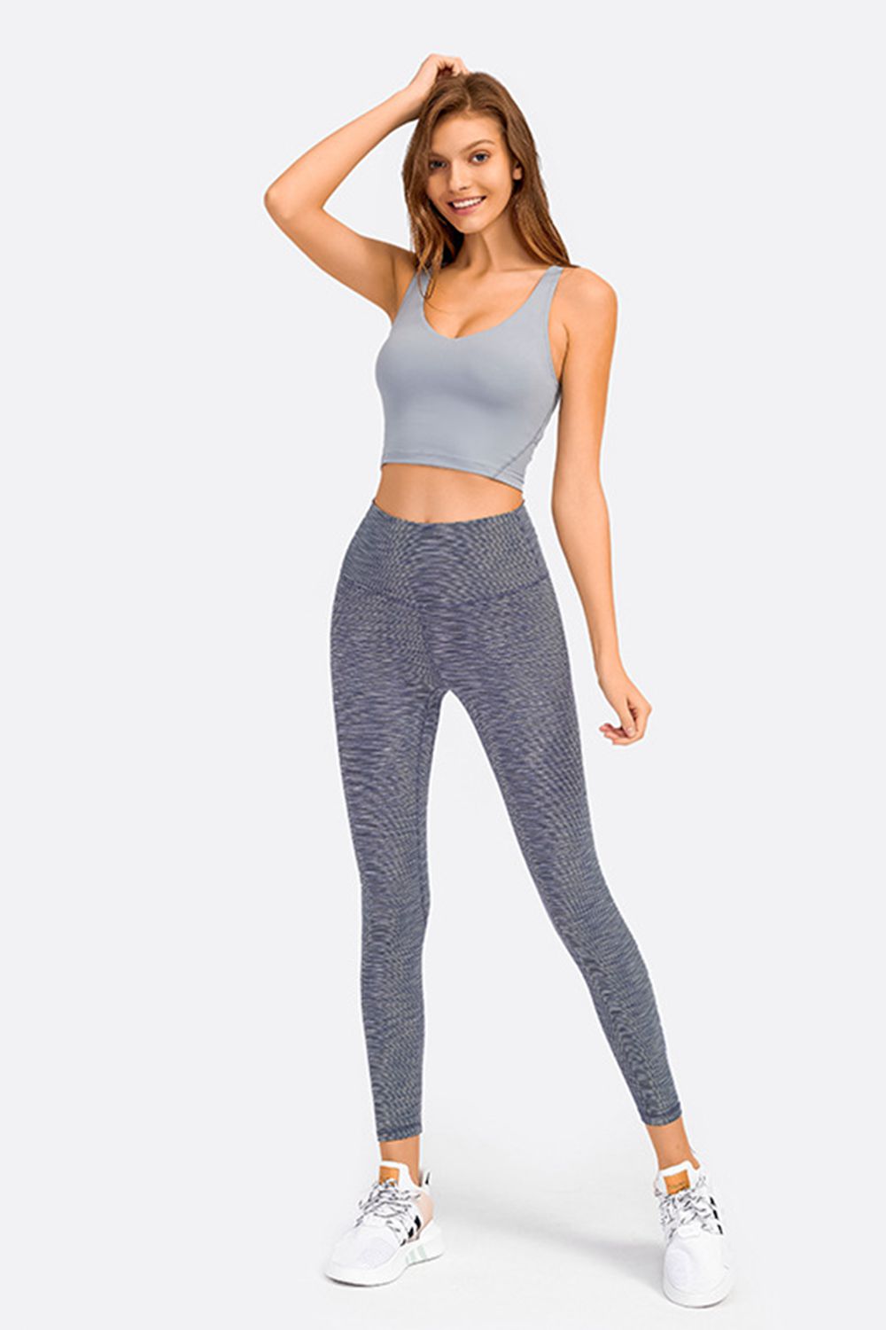 Deep V-Neck Crop Sports Bra - Premium from Momma Done Gone Crafty- Just $25.99! Shop now at Momma Done Gone Crafty