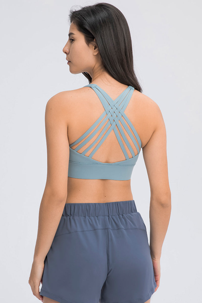 Eight Strap Sports Bra - Premium from Momma Done Gone Crafty- Just $28.99! Shop now at Momma Done Gone Crafty